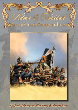 Valour & Fortitude Army Sheet Compendium