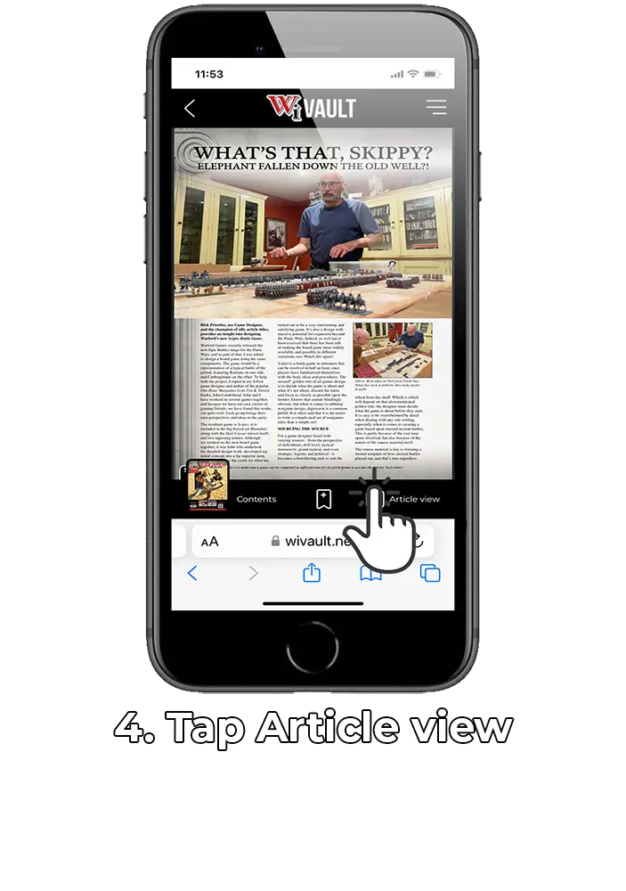 4. Tap Article view